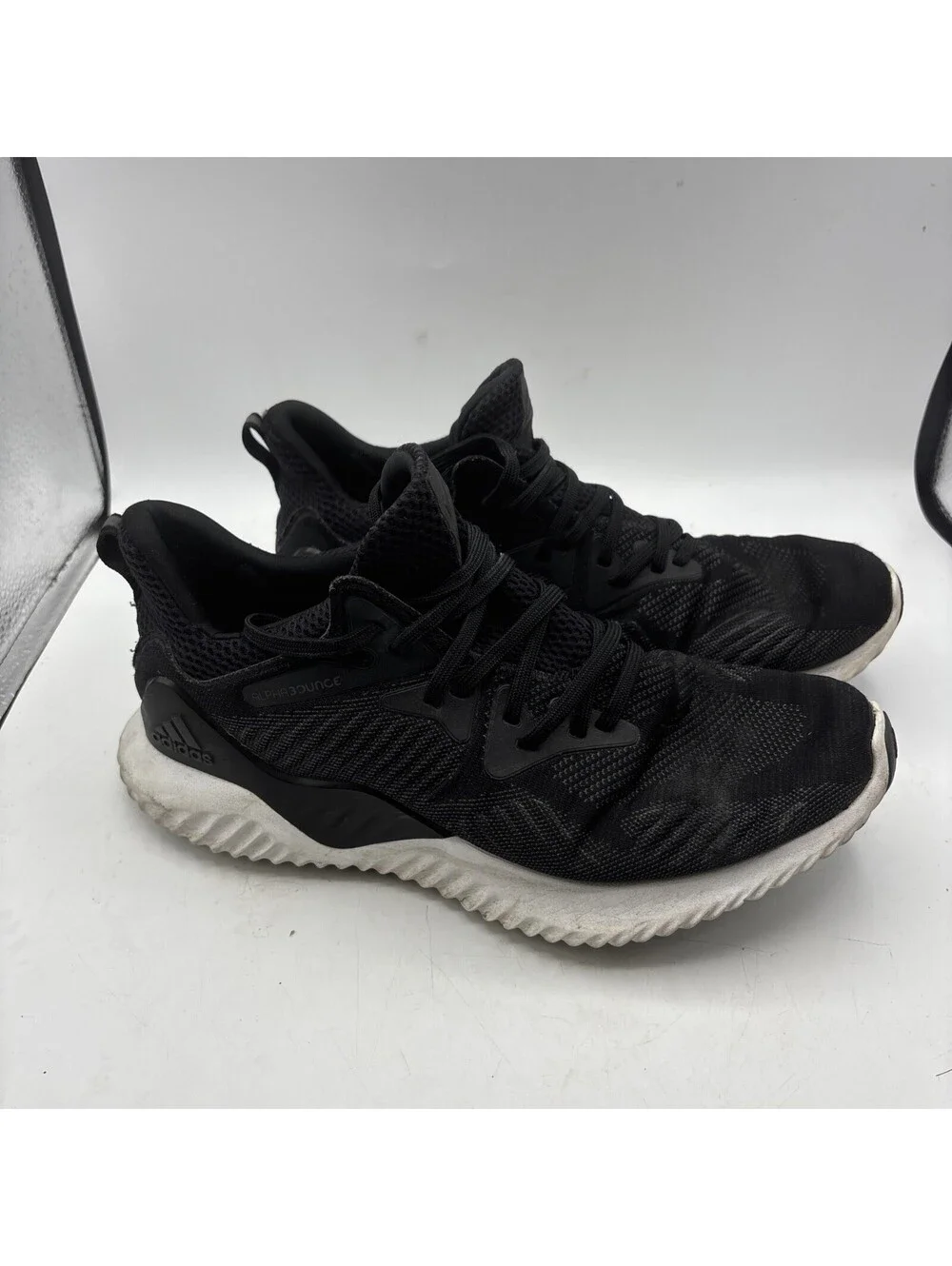 Adidas AlphaBounce Shoes Men's Size 10.5 Black Running Continental